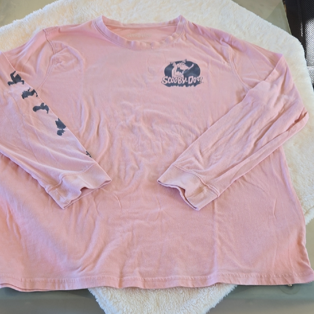 Scooby-Doo Pink Long Sleeve Men's Tee